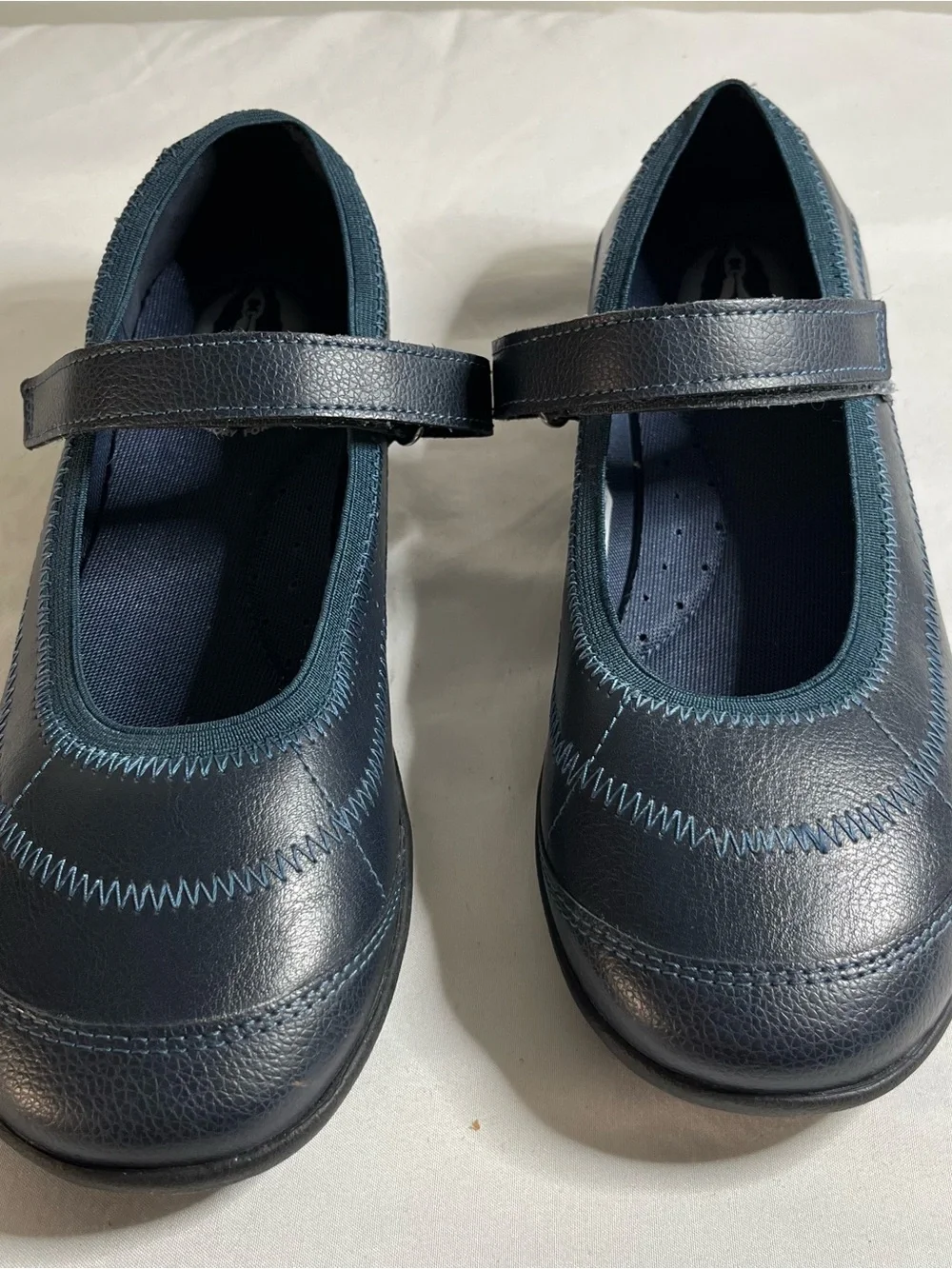 Hush Puppies Kids Navy Mary Jane Shoes with Memory Foam